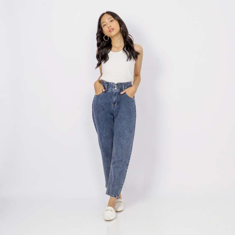 Daniel Mom Jeans – Dark Denim 279806 