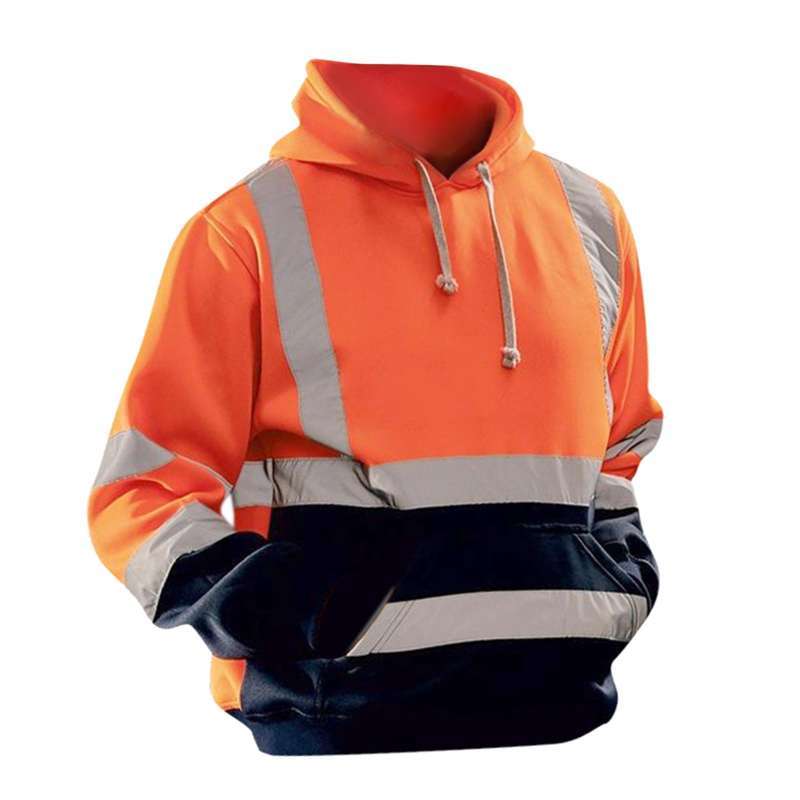 Jual S-5XL Work Hi Vis Mens Hoodie 