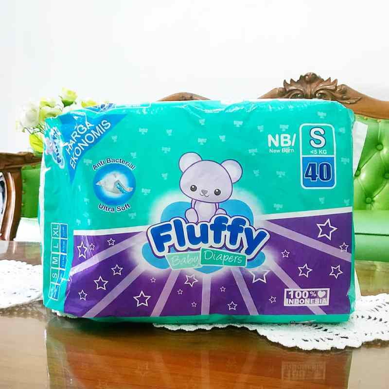 Jual Fluffy popok Bayi pampers nbs s 40 nb s nb s tipe perekat isi