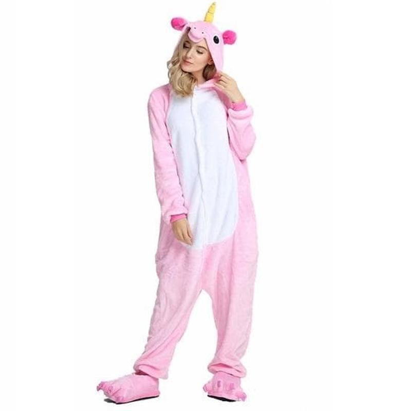 Jual ONESIE Dewasa UNICORN Pink Baju Unicorn Kualitas Premium L