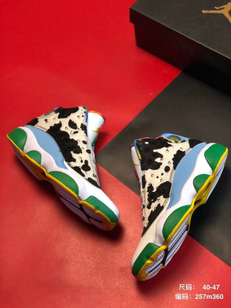 Jual 40-47 NIKE AIR JORDAN Ben amp; Jerry s x NIKE AIR JORDAN 13 fashion  cow ice cream element NIKE AIR JORDAN AJ13 shoe 257m - 45 di Seller Hu  Shuchun - Putian, China | Blibli