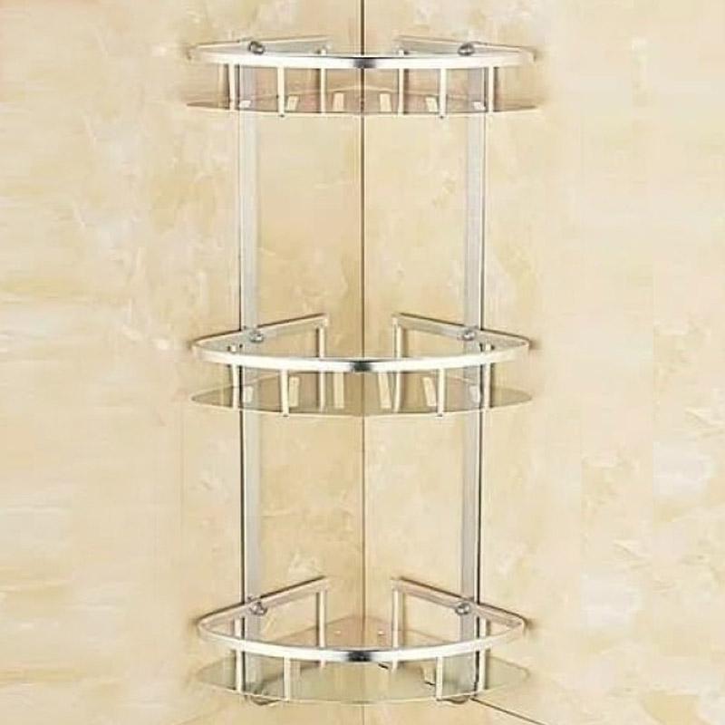 Jual Oem Aluminium Rak Sudut Aksesoris Kamar Mandi Silver 3 Susun Online September 2020 Blibli Com