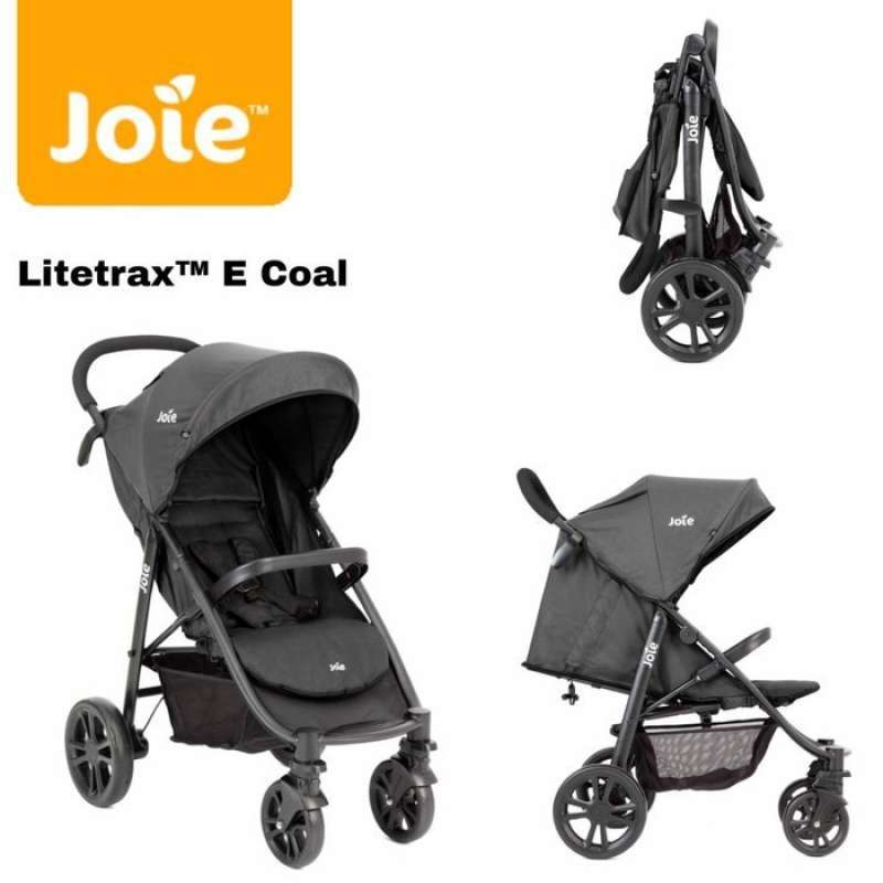 Joie Litetrax Pushchair Coal Joie Litetrax In Coal 3-in-1