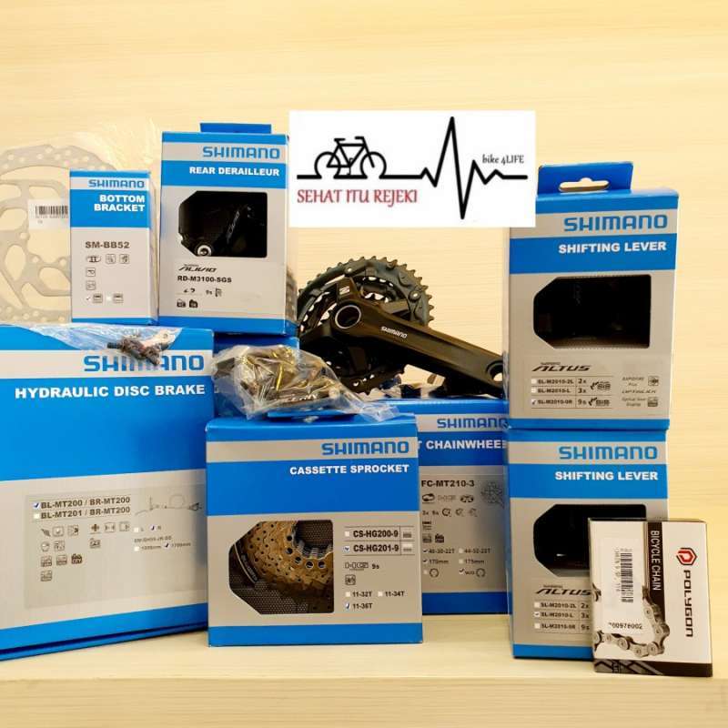 Promo GROUPSET SHIMANO ALIVIO ACERA 