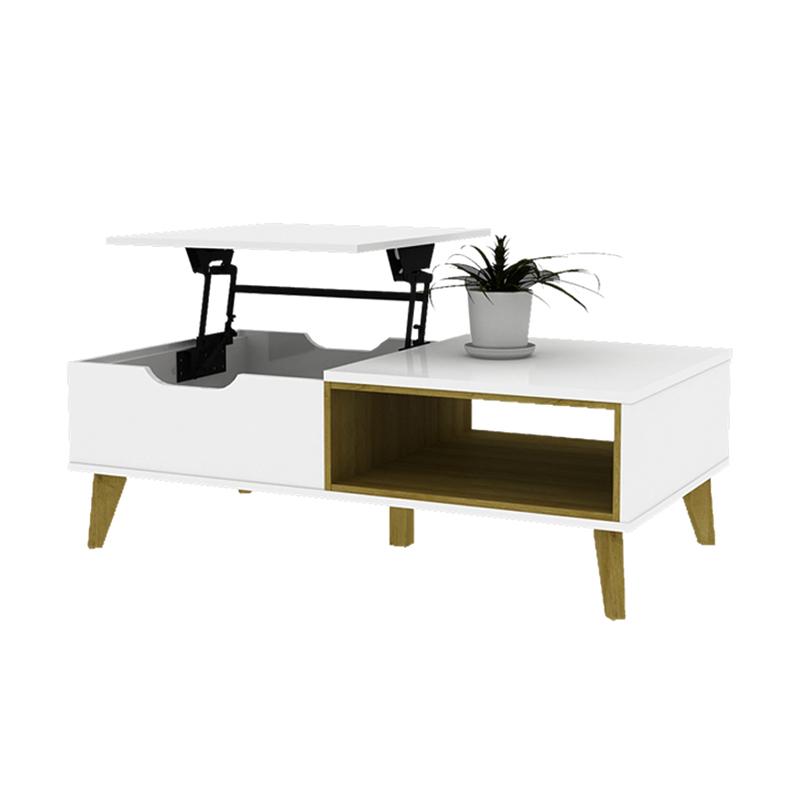 Jual Anya Living Also Coffee Table Lift Up White Glossy Online Maret 2021 Blibli