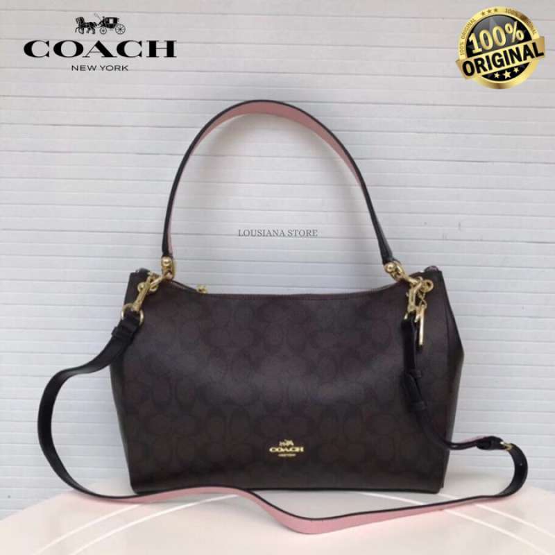 coach mia shoulder bag black
