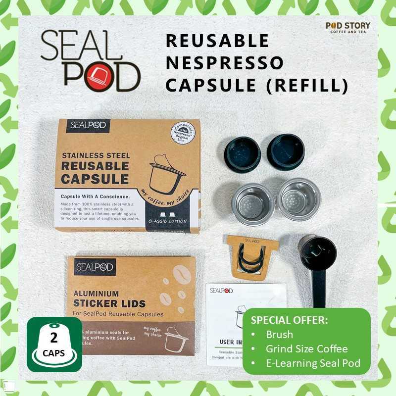 Jual Capsule refill stainless - SEALPOD 
