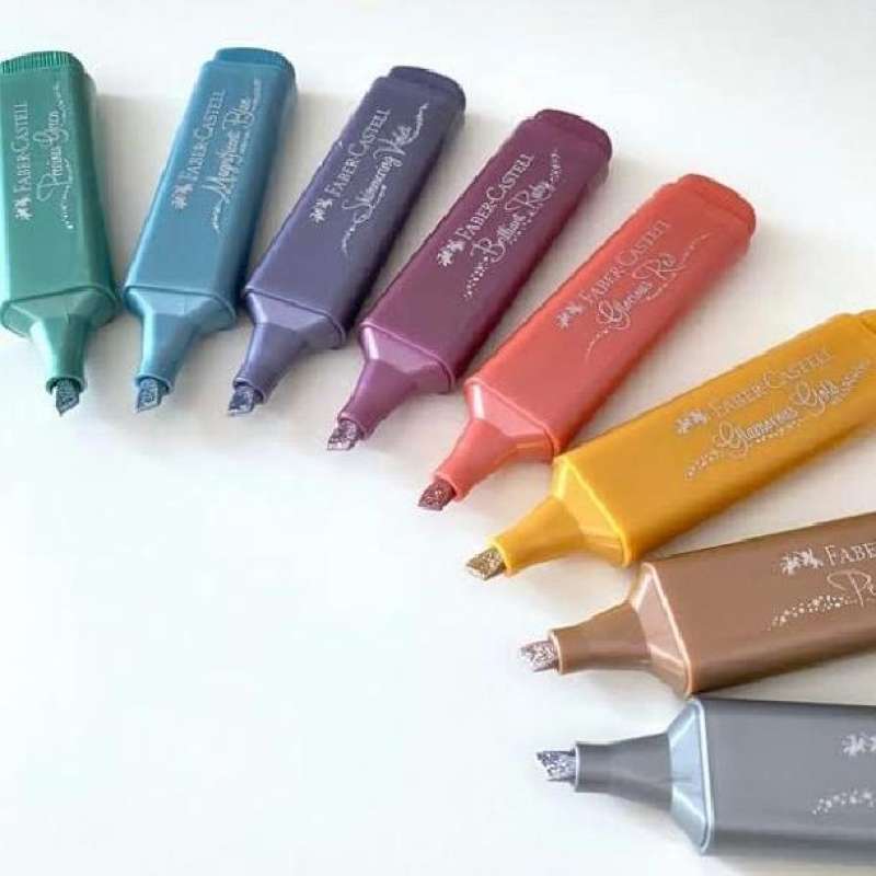 HIGHLIGHTER PENANDA PEWARNA METALIK FABER CASTELL METALLIC TEXTLINER