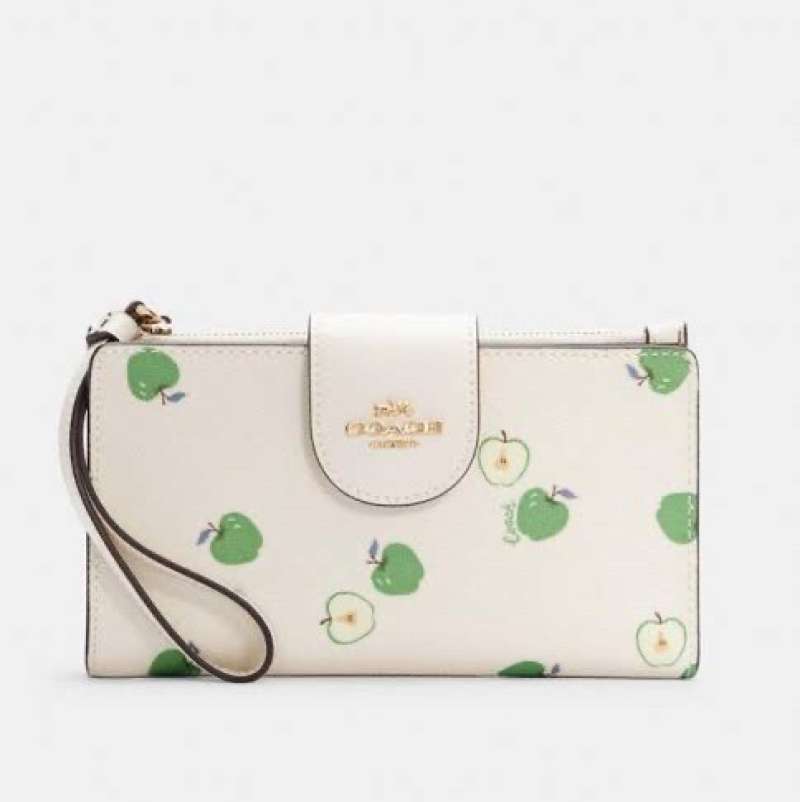 coach purse with apples