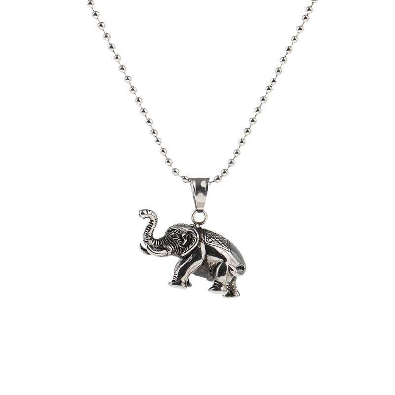 Lady Elephant Stainless Steel Necklace 