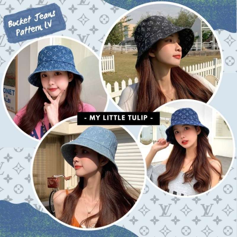 Promo Topi Bucket Jeans LV / Topi 