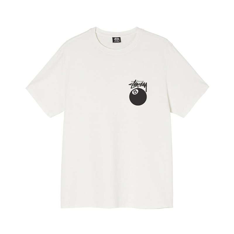 Stussy 8 Ball Pigment Dyed Tee Natural 