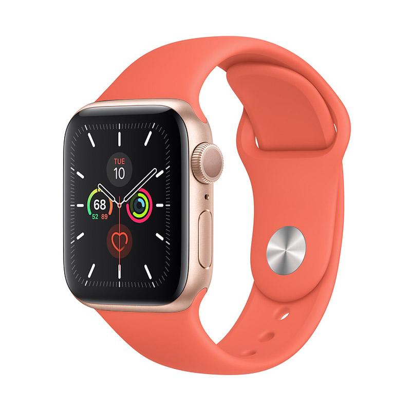 Jual Apple Watch Series 5 40mm Aluminum Case With Sport Band Smartwatch Gold Gps Online November 2020 Blibli Com