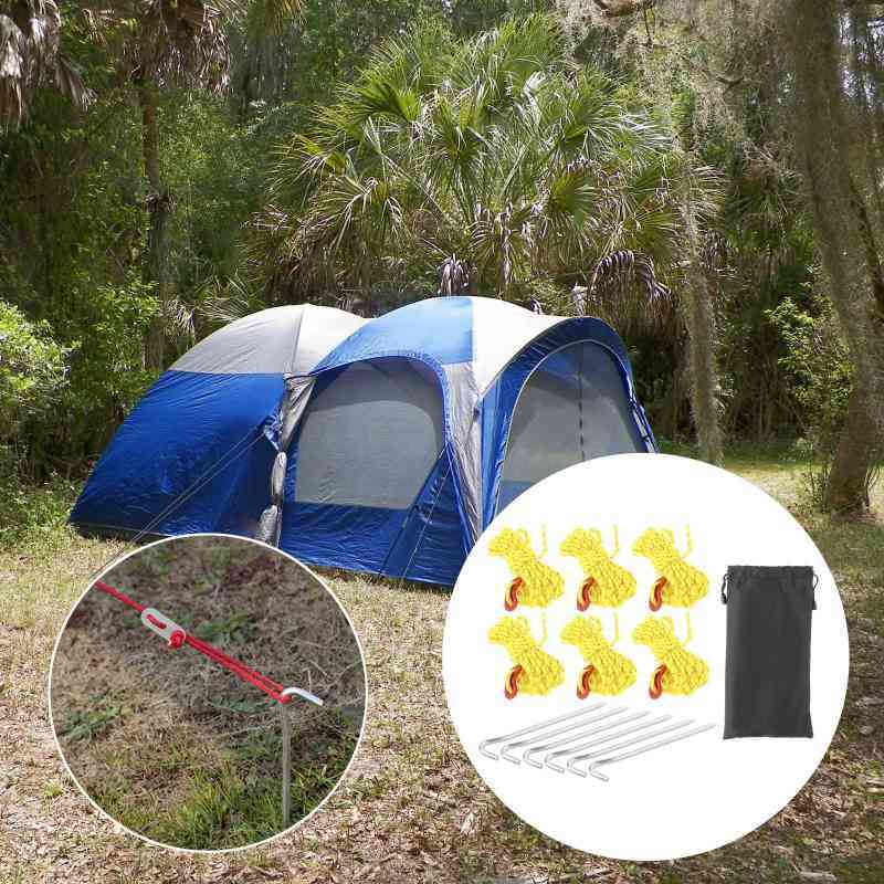 Reflective Cord Tent guyline Rope Set 