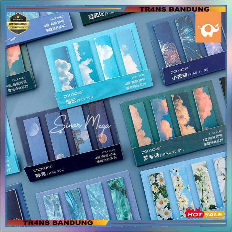 Promo Misty Poetry Club Label Sticky Notes Kertas Memo Tempel ...