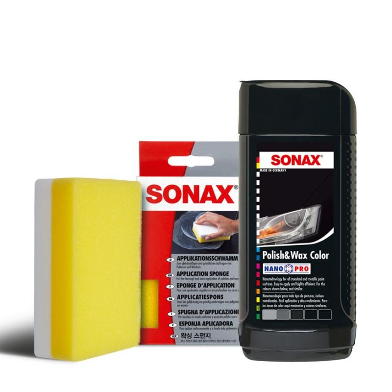 Jual Polish Wax Color Nano Pro Black 250 Ml Dan Sonax Applicator Sponge 150 Gr Online Desember 2020 Blibli