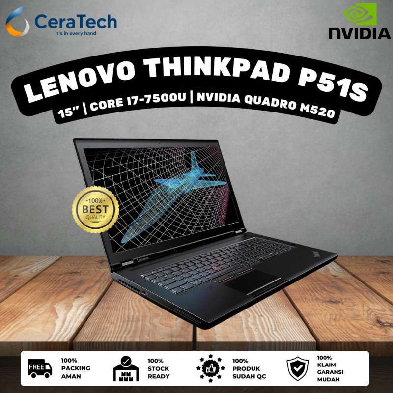 Laptop Lenovo Thinkpad P51S Core i7 Gen7 Ram 16Gb Nvidia Quadro M520