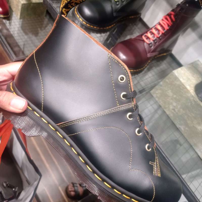 SALE!! DOCMART DR MARTENS CHURCH VINTAGE BLACK SIZE 42 NEW ORIGINAL