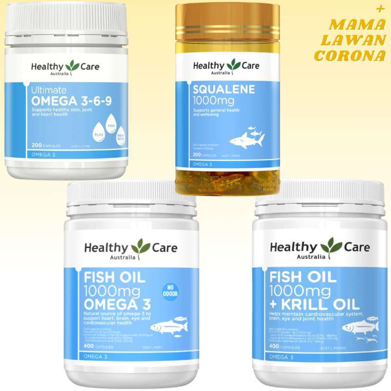 Jual Healthy Care Fish Oil 1000mg 400 Capsules No Odour Odourless Omega 3 Krill 400 Kapsul Fish Oil 1000mg Di Seller Mama Lawan Corona Pluit Kota Jakarta Utara Blibli