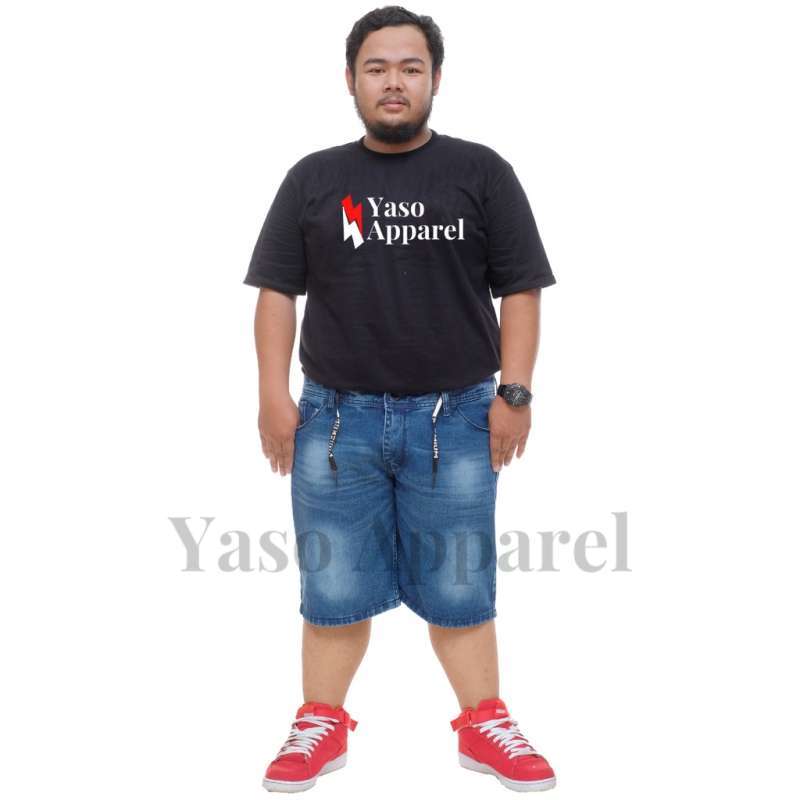 Jual Celana Jeans Pendek Basic Pria 