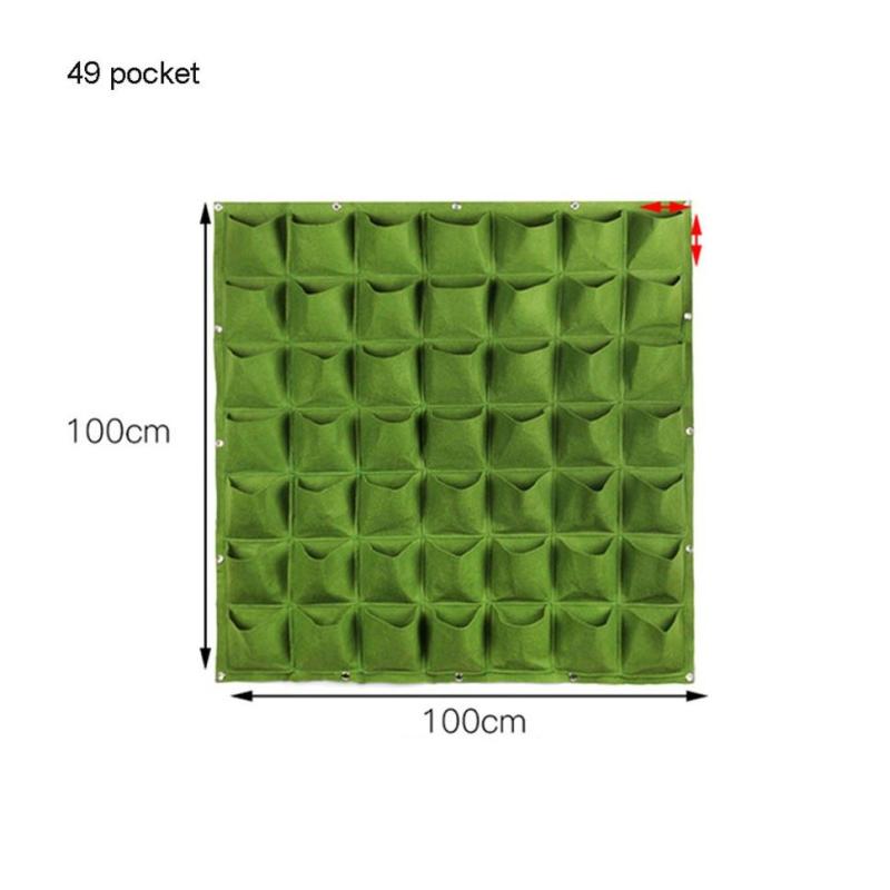 Jual H Ikea Vertical Wall Bags Pockets Garden Flowers Growth Hanging Planter Plants Living Container 49 Pocket