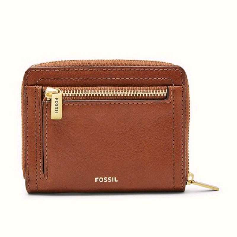 Dompet Fossil Logan Mini Multifunction Wallet RFID Leather SL7922914 Multi  Brown