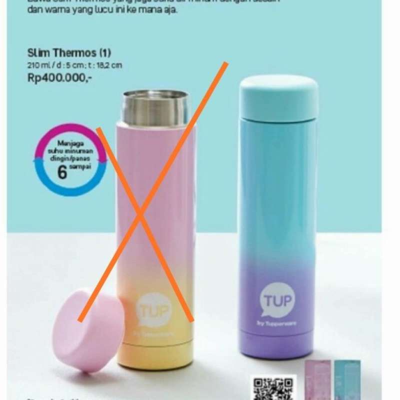 Tupperware slim thermos 2025