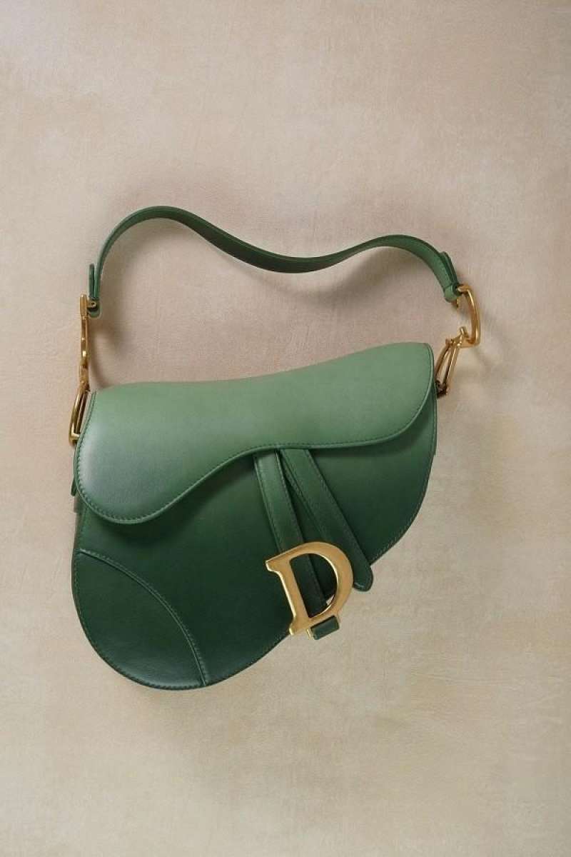 Christian dior sale saddle bag green