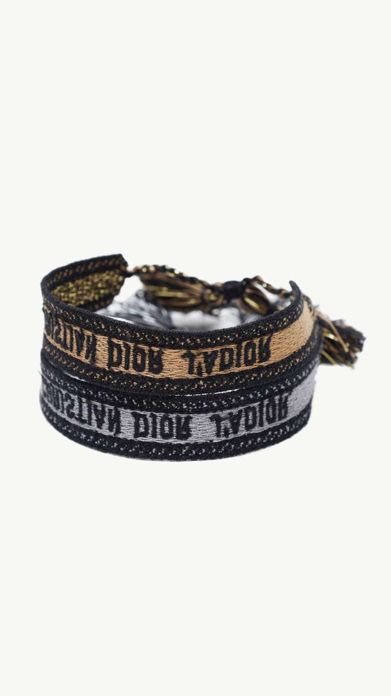 Jual CHRISTIAN DIOR J adior Cotton Bracelet Set in Gold Silver