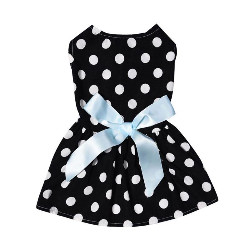 Jual H Ikea Oasismall Cute Polka Dot Ribbon Dog Dress Black Online Desember 2020 Blibli