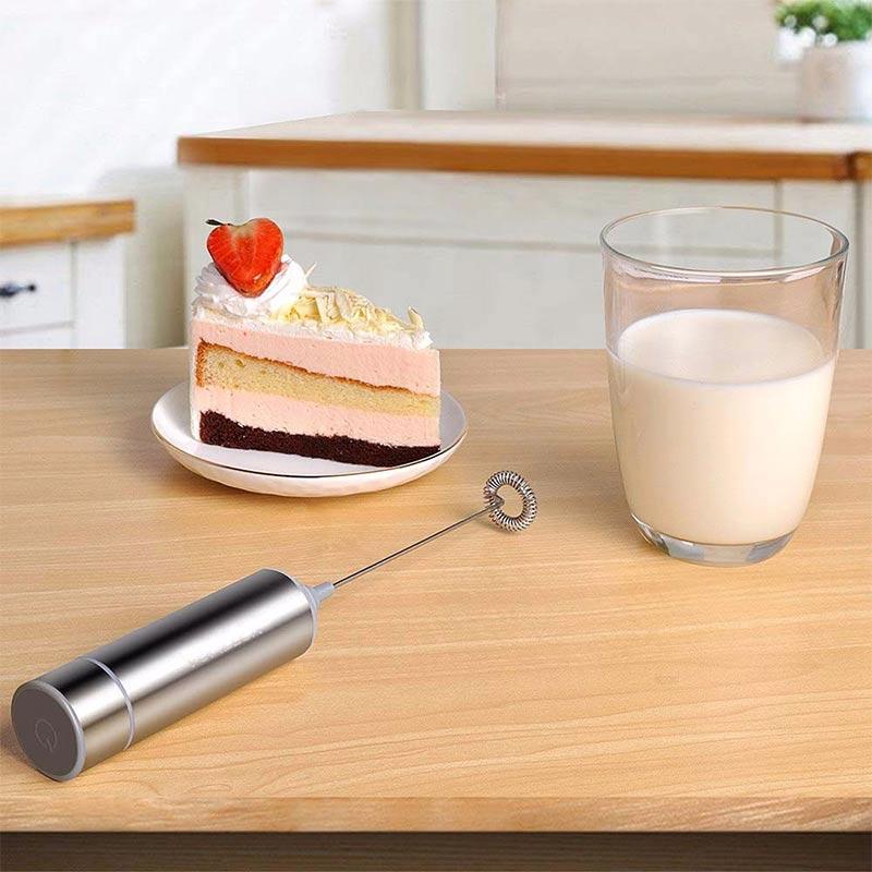 h ikea stainless steel electric handheld coffee milk frother mixer kitchen appliances