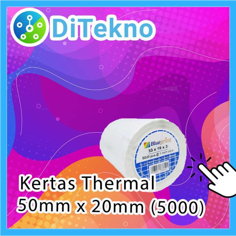 Blueprint Label Semi Coated - 50mm x 20mm x 2mm - 5000 Label