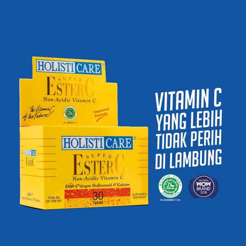 murah vitamin c holisticare super ester c 30 tablet