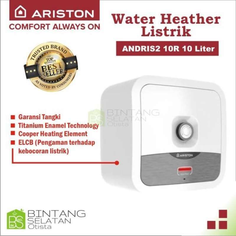 Jual Water Heater Ariston/ Pemanas Air Listrik Ariston Andris2 10r - Main Image