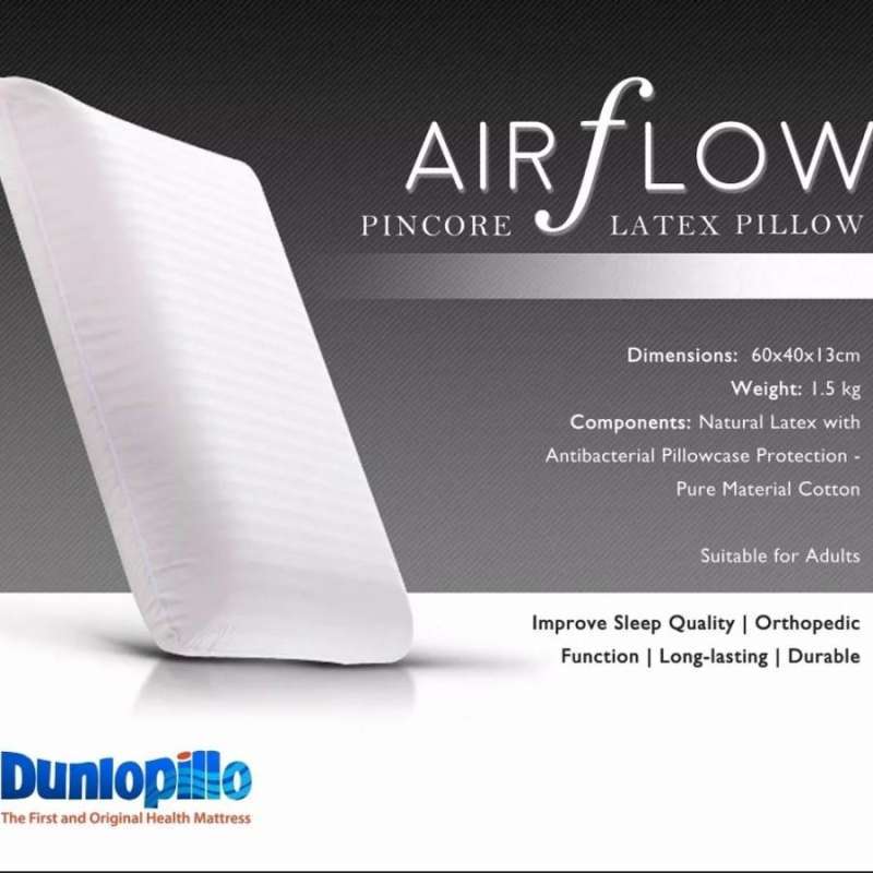 Jual DUNLOPILLO Airflow Latex Pillow 40x60cm di Seller Iserba