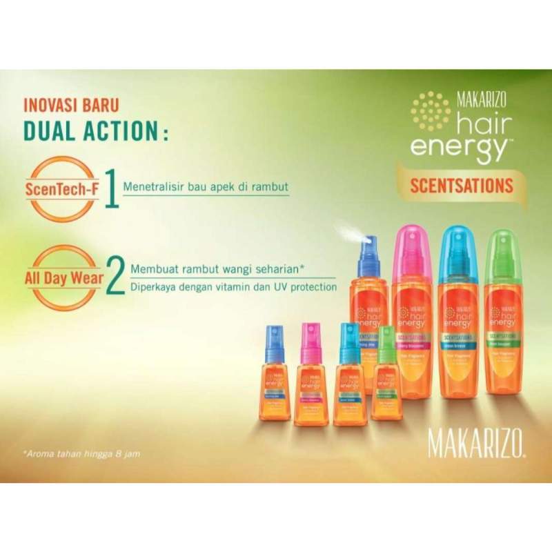 Jual Makarizo - Hair Energy Scentsations - Hair Fragrance [30 ml] di Seller  Hair Beauty Cosmetics - Mekarwangi, Kota Bandung | Blibli