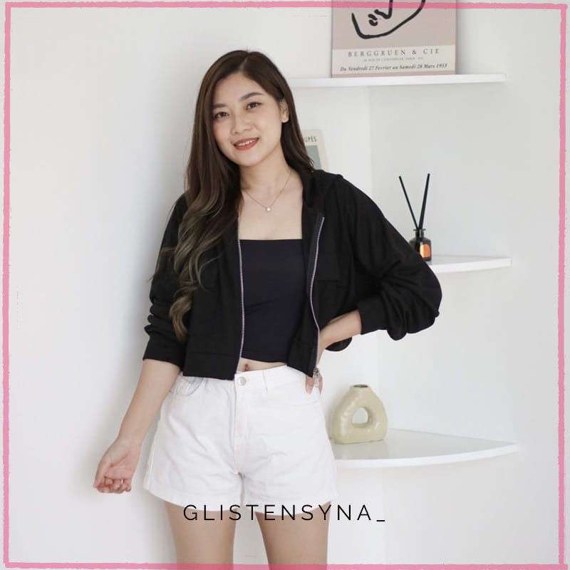 Jaket 2025 crop hoodie