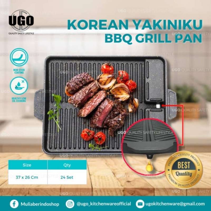 Stovetop Non-Stick Korean BBQ Yakiniku Grill Plate