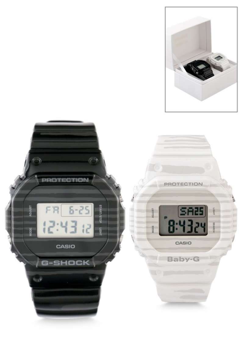 Jam g hotsell shock putih ori
