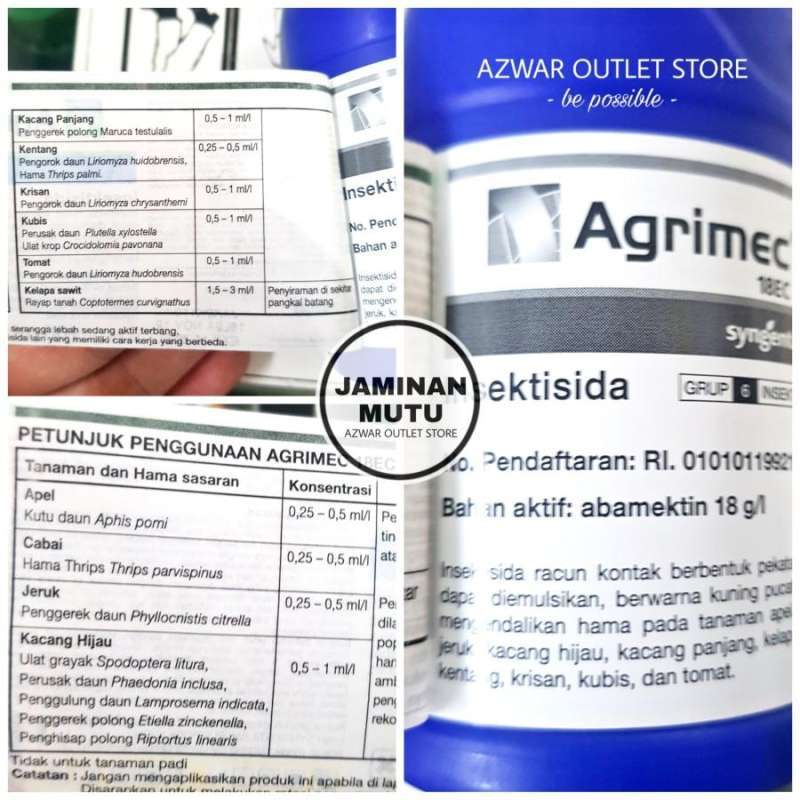Promo Abamektin Agrimec 18EC | racun hama kutu daun, trips ...