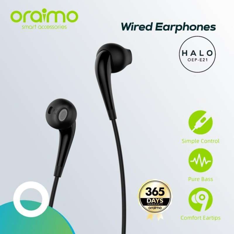 Jual Handsfree Oraimo OEP E21 Headset Legendary Sound Earphone