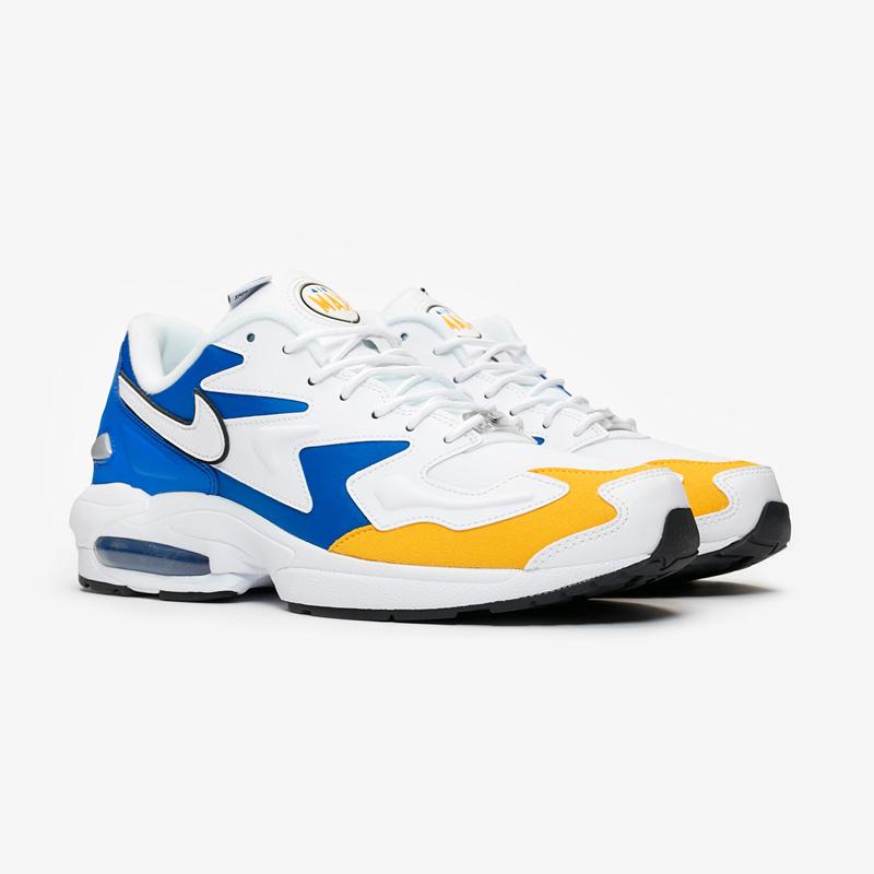 Jual Nike Air Max2 Light Premium Sporty Shoes Men White Blue