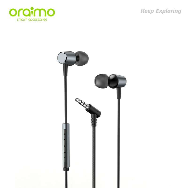 Promo Oraimo Trumpet 3 Earphone Headset Kabel Bahan Metal dan Mic