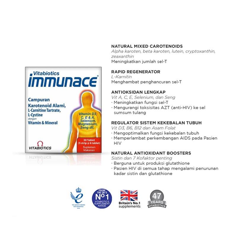 Jual Vitabiotics Immunace Suplemen Untuk Daya Tahan Tubuh Online November 2020 Blibli Com