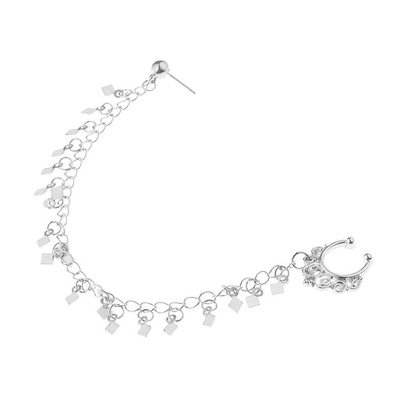 Jual H Ikea Fashion Piercing Nose Ring Unique Personalized Punk Style Nose Clip Stud Rings Body Piercing Jewelry Silver Online November 2020 Blibli Com