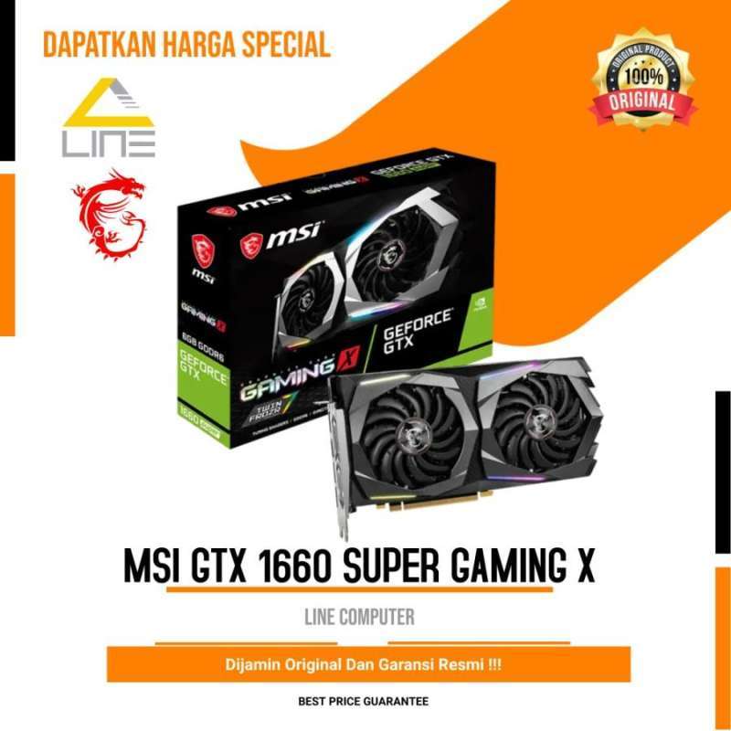 Vga msi geforce gtx 1660 super hotsell gaming x
