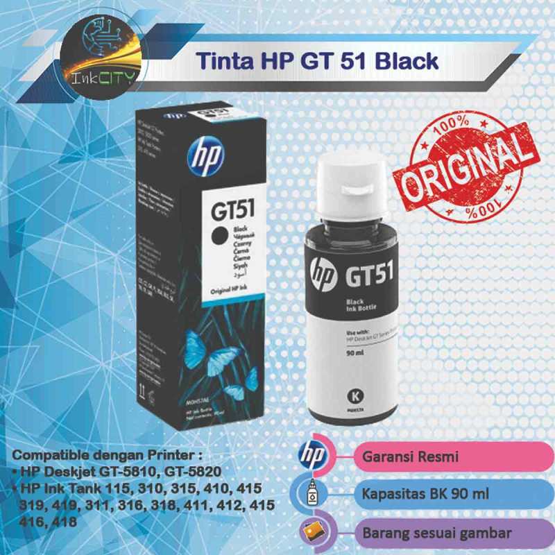 Jual Hp Gt51 Gt52 Printer Ink For 115 315 415 319 419 Gt5810 Online September 2020 Blibli Com
