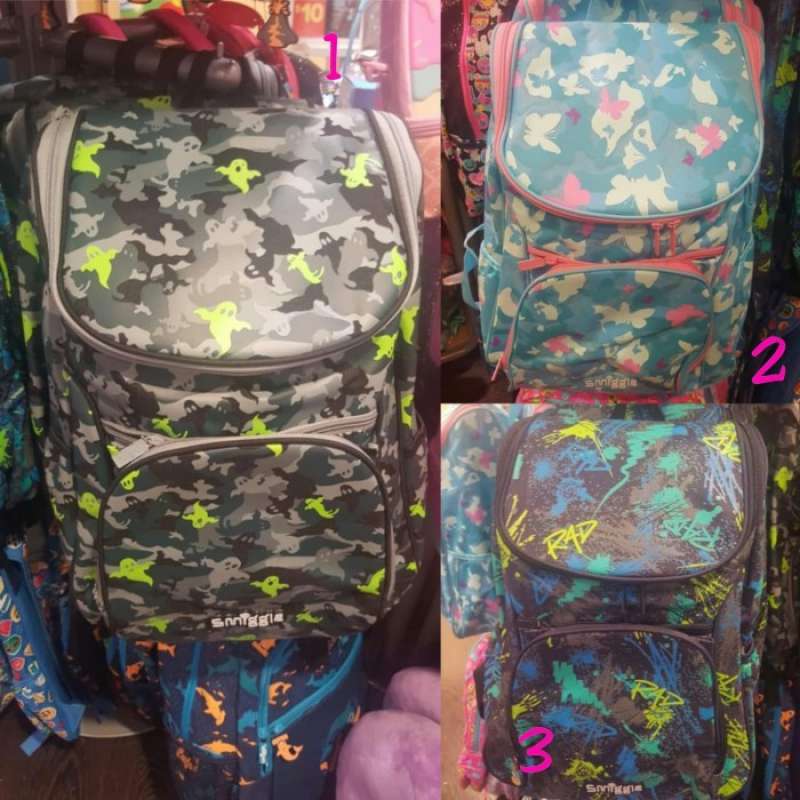 Smiggle hotsell camo backpack