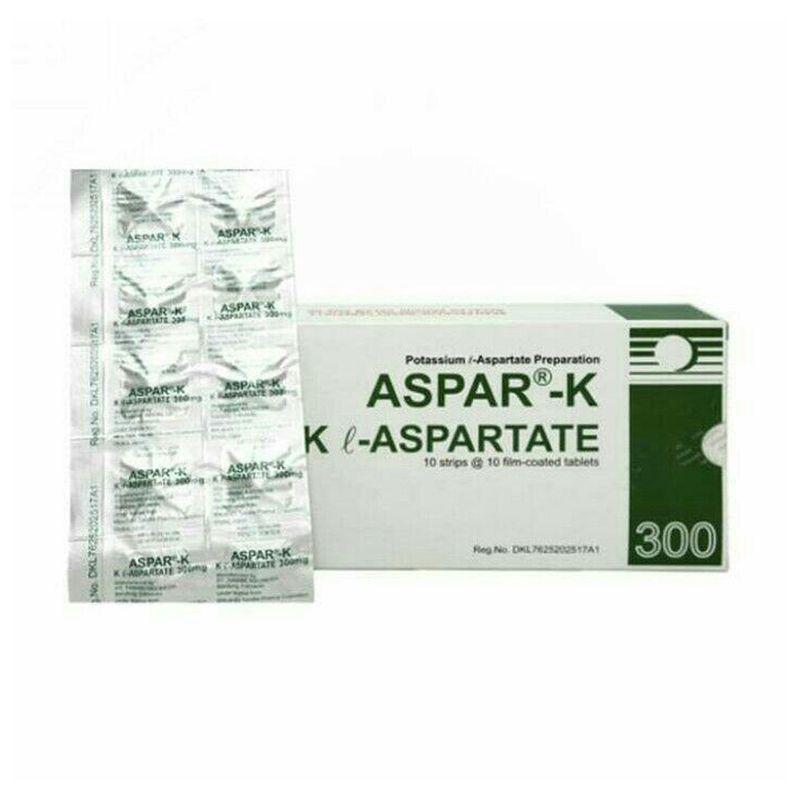 tanabe aspar k obat resep dokter 10 tablet strip