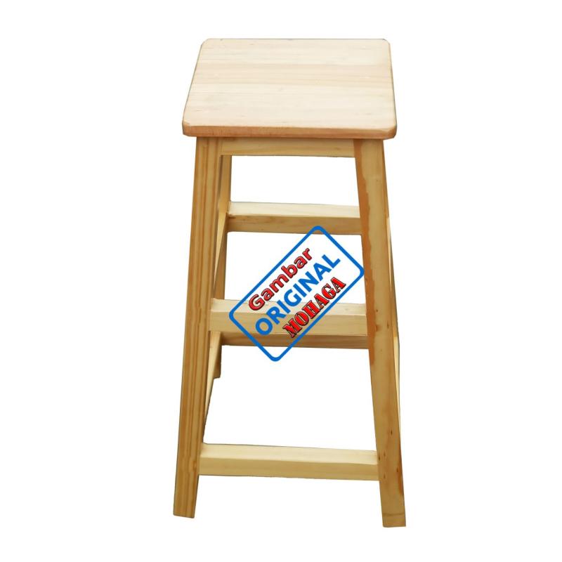 Jual Mohaga Kursi Tinggi Tower Model A 75 Cm Jati Belanda Warna Natural Glossy Online November 2020 Blibli Com